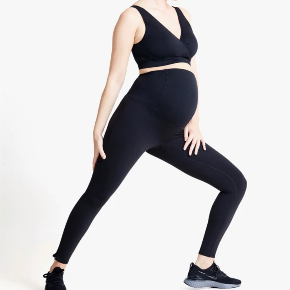 Maternity Workout Legging with Crossover Panel